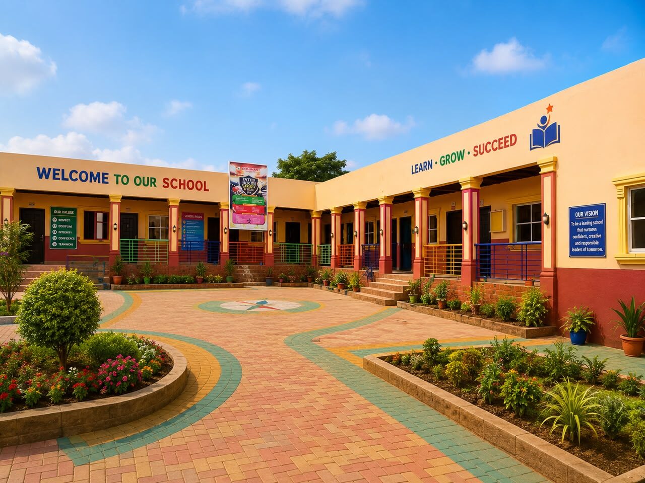 Dominant Leaders Schools campus building
